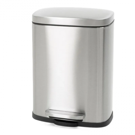 Відро для сміття Bevel-TC-0105 SS Color/плавне закриття/прямокутне/5л/нержавіюча сталь (MI7086)